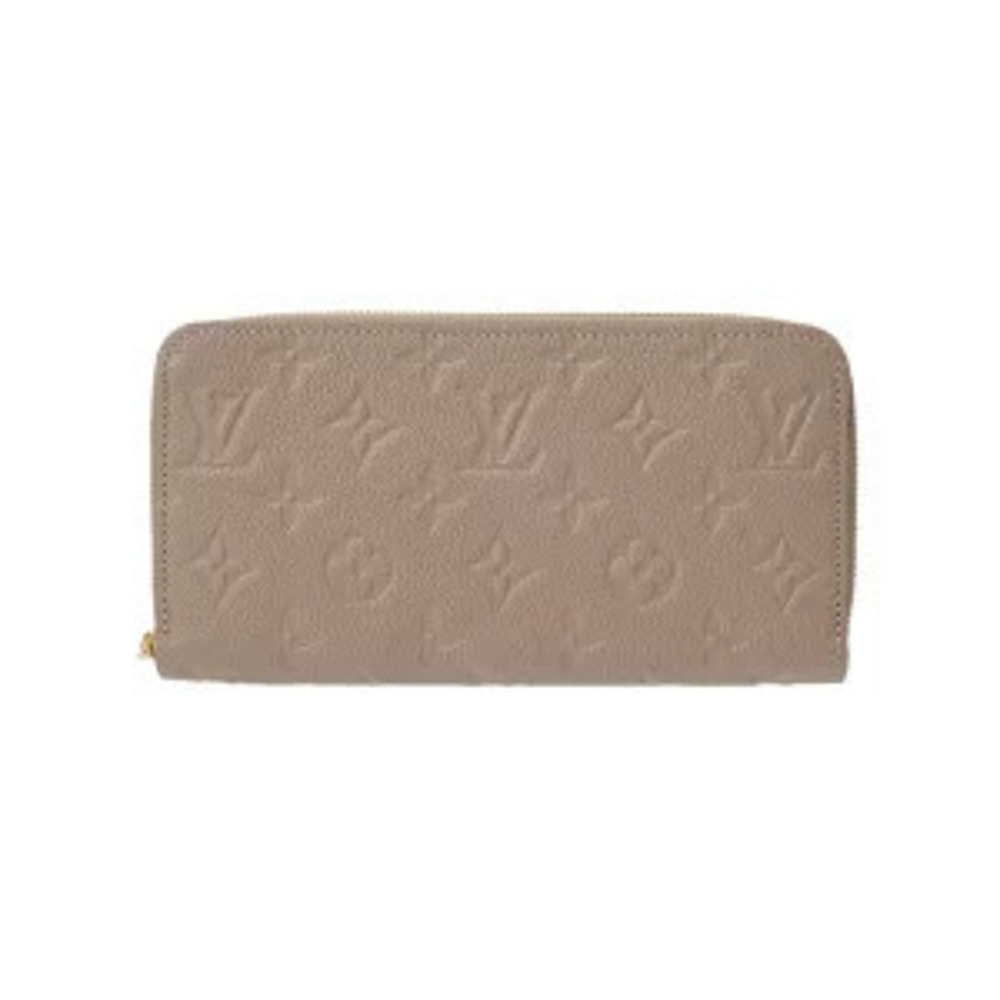 Louis Vuitton Monogram Empreinte Zippy Wallet Tourterelle Leather Long